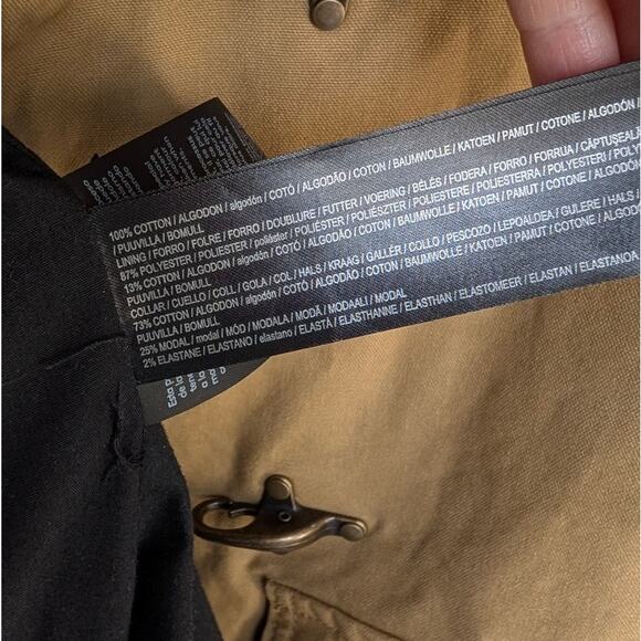 Mango MNG Fire Jacket Womens S Brown Pockets Parka Coat Long Sleeve Cotton - Picture 9 of 10